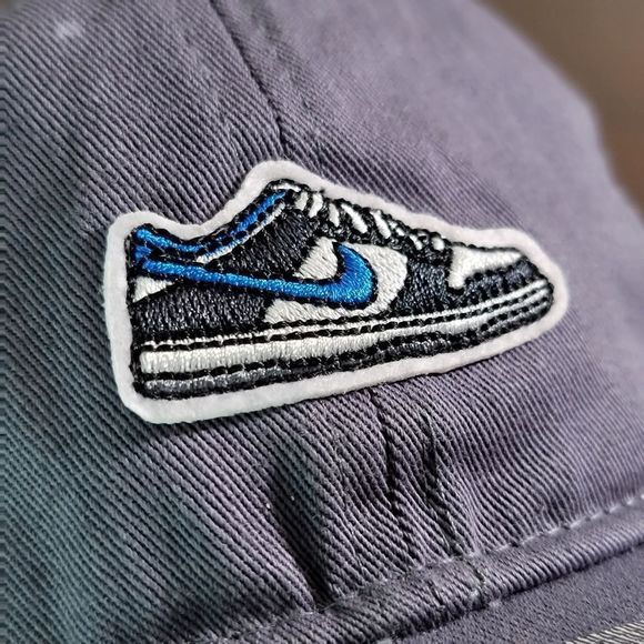 Nike Dunk Low Panda Staple Pigeon Dad Hat Cap Grey Black White Blue Cotton New - Picture 6 of 8